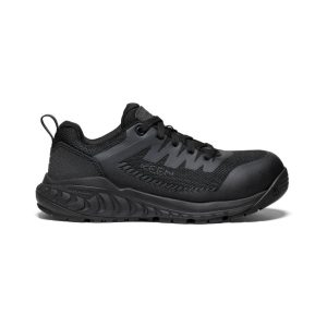 Women's Arvada ESD Work Sneaker (Carbon Toe) | Black/Black