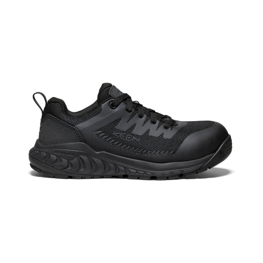 Women's Arvada ESD Work Sneaker (Carbon Toe) | Black/Black