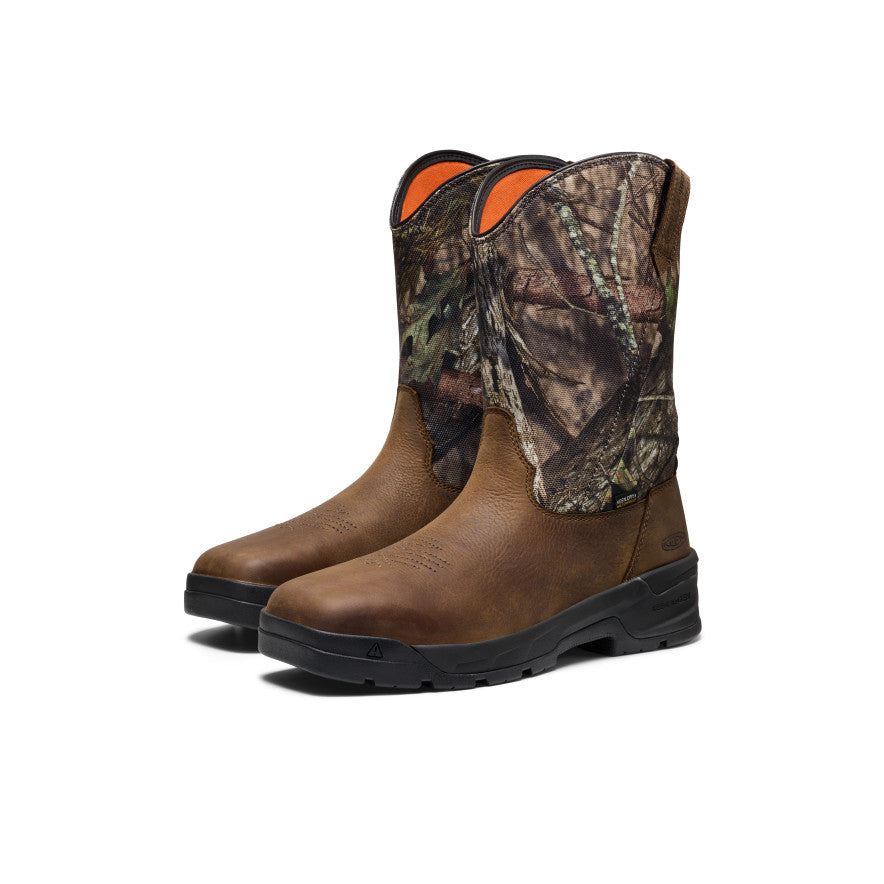 Men's Flatland Pull-On Waterproof Work Boot (Soft Toe) | Camo/Black - Image 2