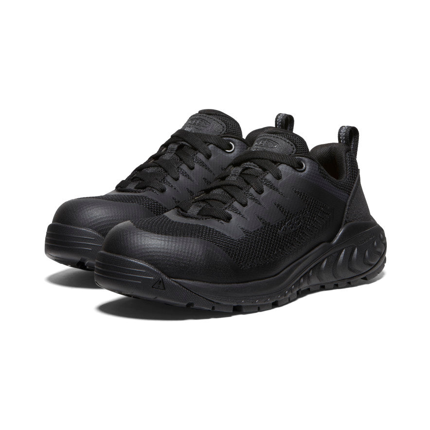 Women's Arvada ESD Work Sneaker (Carbon Toe) | Black/Black - Image 2