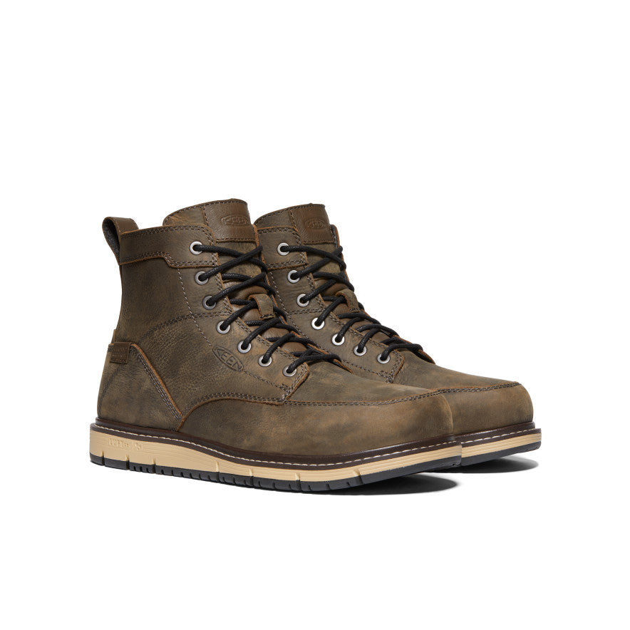 Men's San Jose 6 Waterproof Boot (Aluminum Toe) | Cascade Brown/Black - Image 2