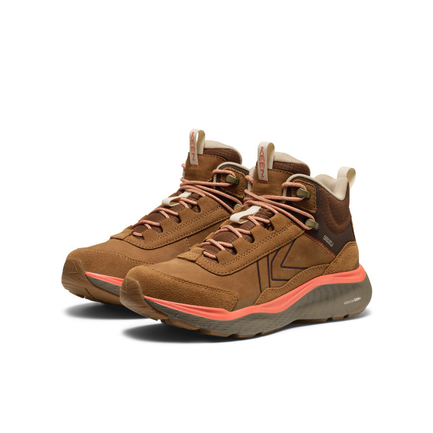 Women's Leiki Waterproof Leather Hiking Boot | Chipmunk/Bison - Image 2
