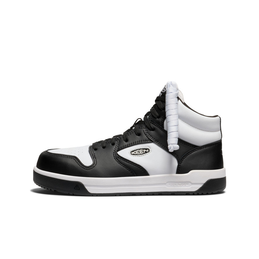 Men's Overton Mid Work Shoe (Carbon Toe) | Star White/Black - Image 4