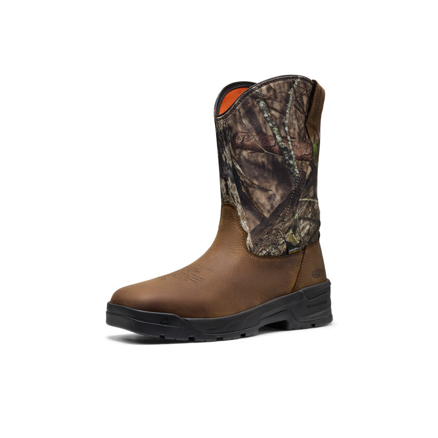 Men's Flatland Pull-On Waterproof Work Boot (Soft Toe) | Camo/Black - Image 3