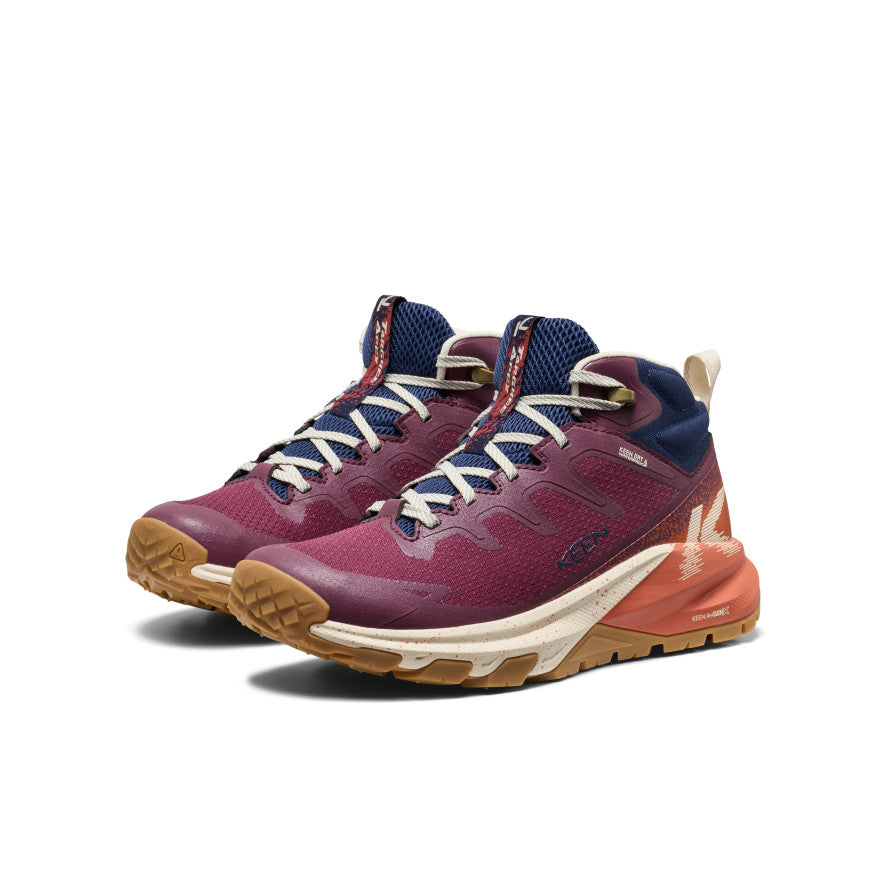 Women's Targhee Apex Waterproof Hiking Boot | Fig/Burnt Brick - Image 2