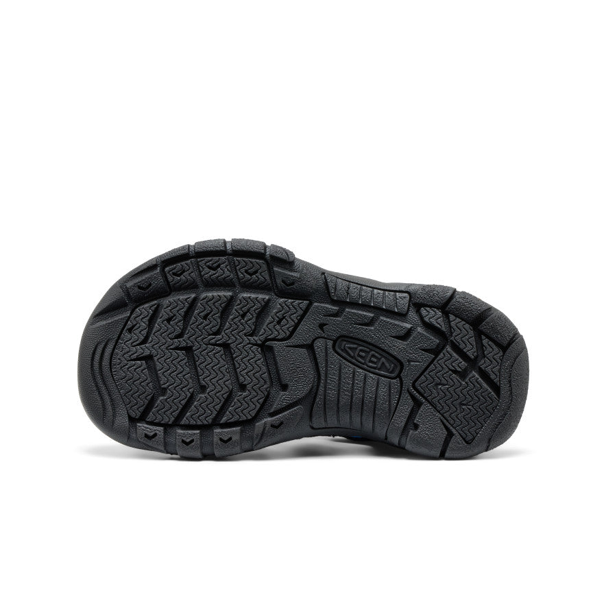 Little Kids' Newport Boundless Sandal | Black/Precious Blue - Image 6