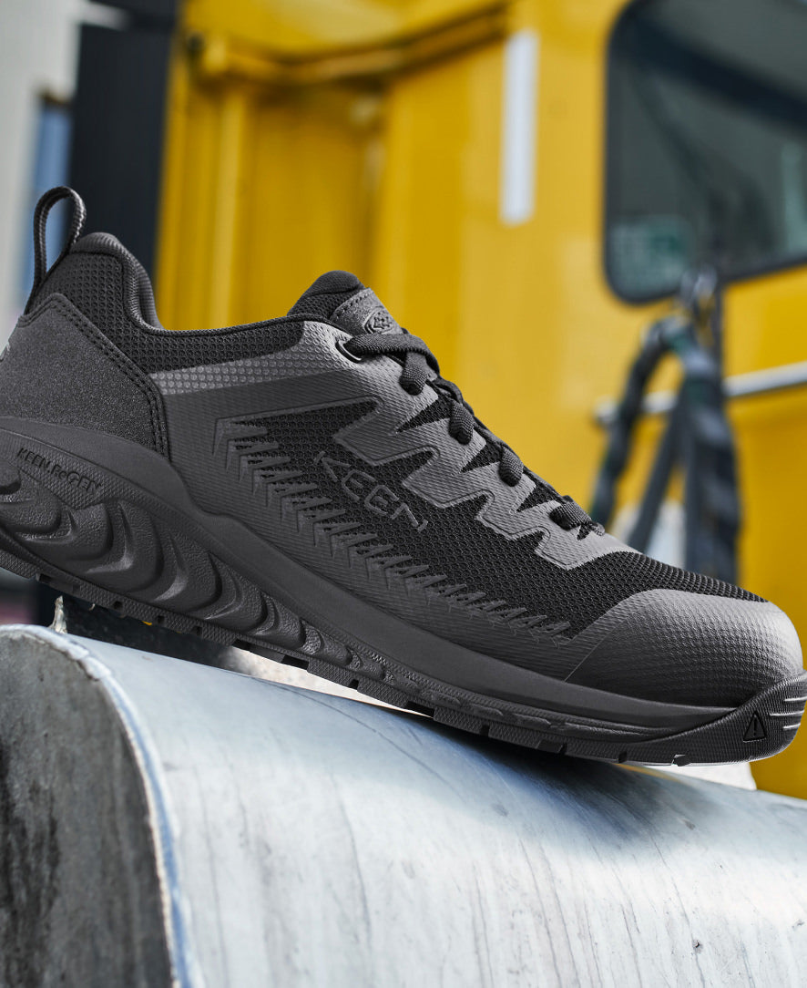 Women's Arvada ESD Work Sneaker (Carbon Toe) | Black/Black - Image 8