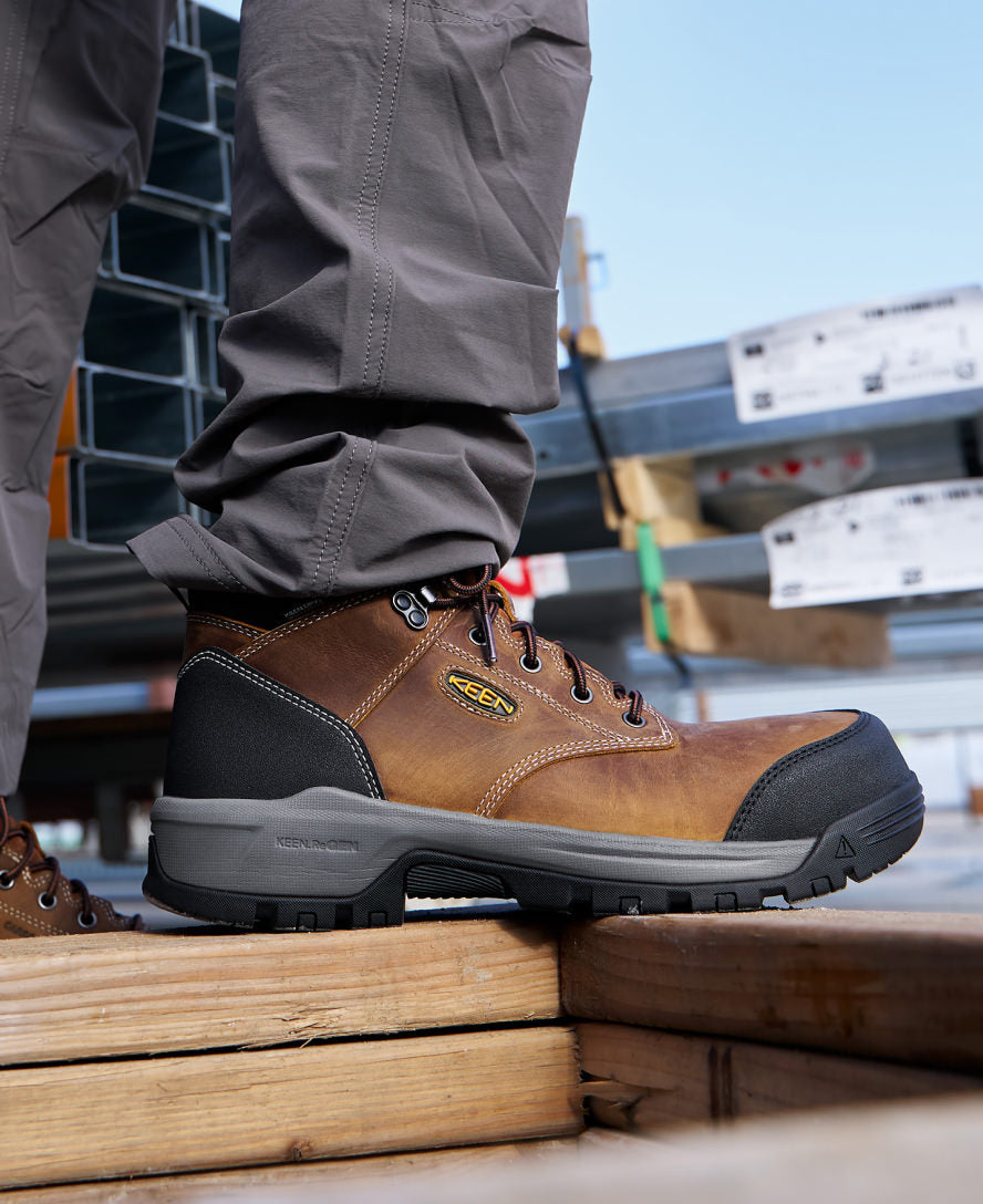 Men's Evanston 6 Waterproof Boot INT MET (Carbon Toe) | Bison/Black - Image 8