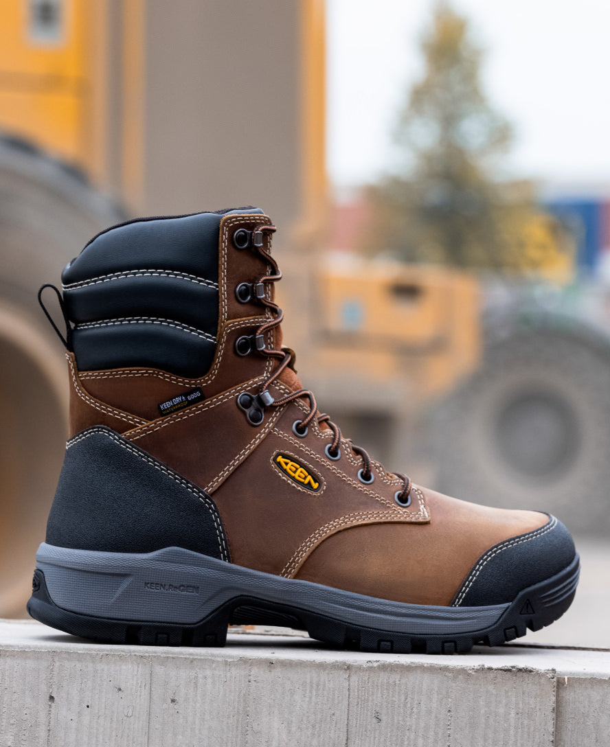 Men's Evanston 8 Insulated Waterproof Boot (Soft Toe) | Bison/Black - Image 9