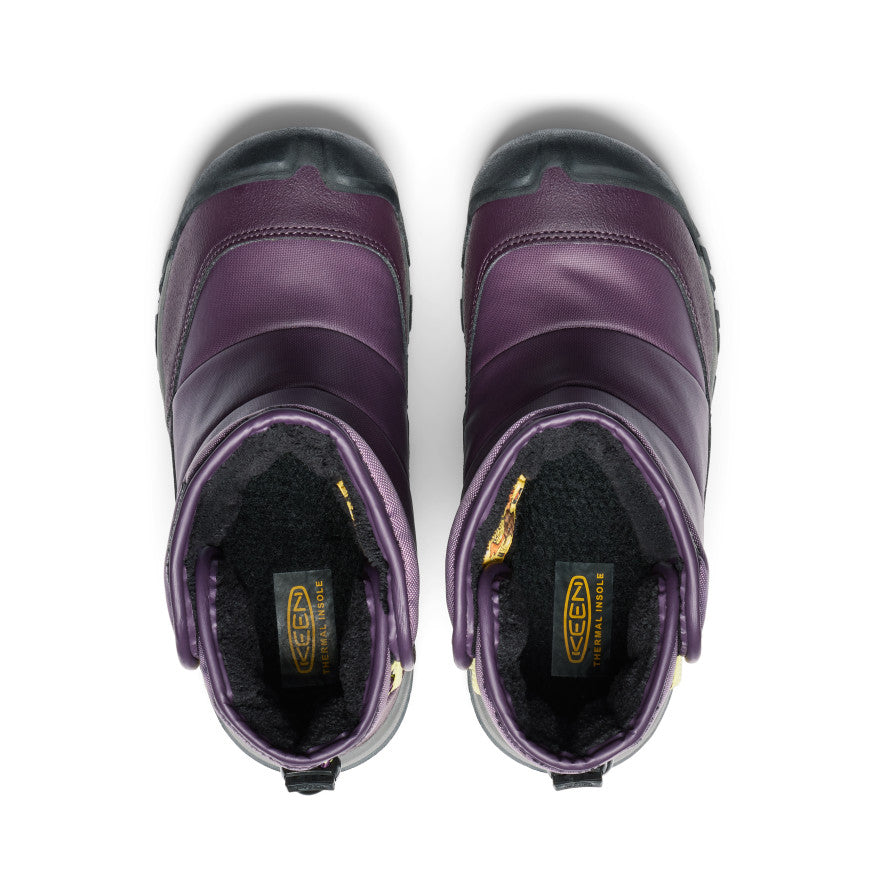 Big Kids' Puffrider Waterproof Winter Boot | Black Plum/Daiquiri Green - Image 4