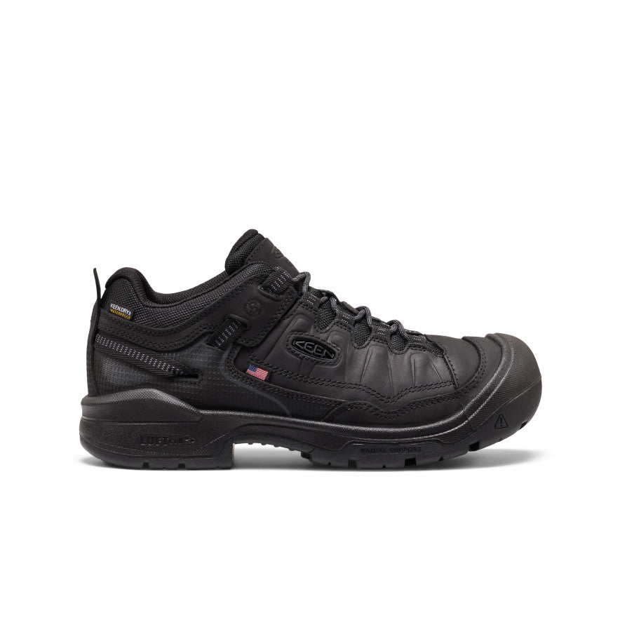 Men's Targhee IV Waterproof Work Shoe (Soft Toe) | Black/Black