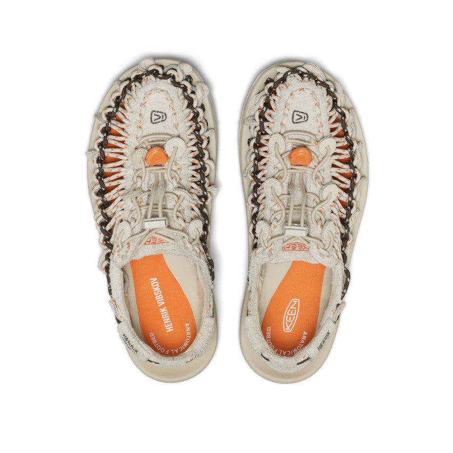 All Gender UNEEK Leather Henrik Vibskov Sneaker | Tangerine Cream - Image 4